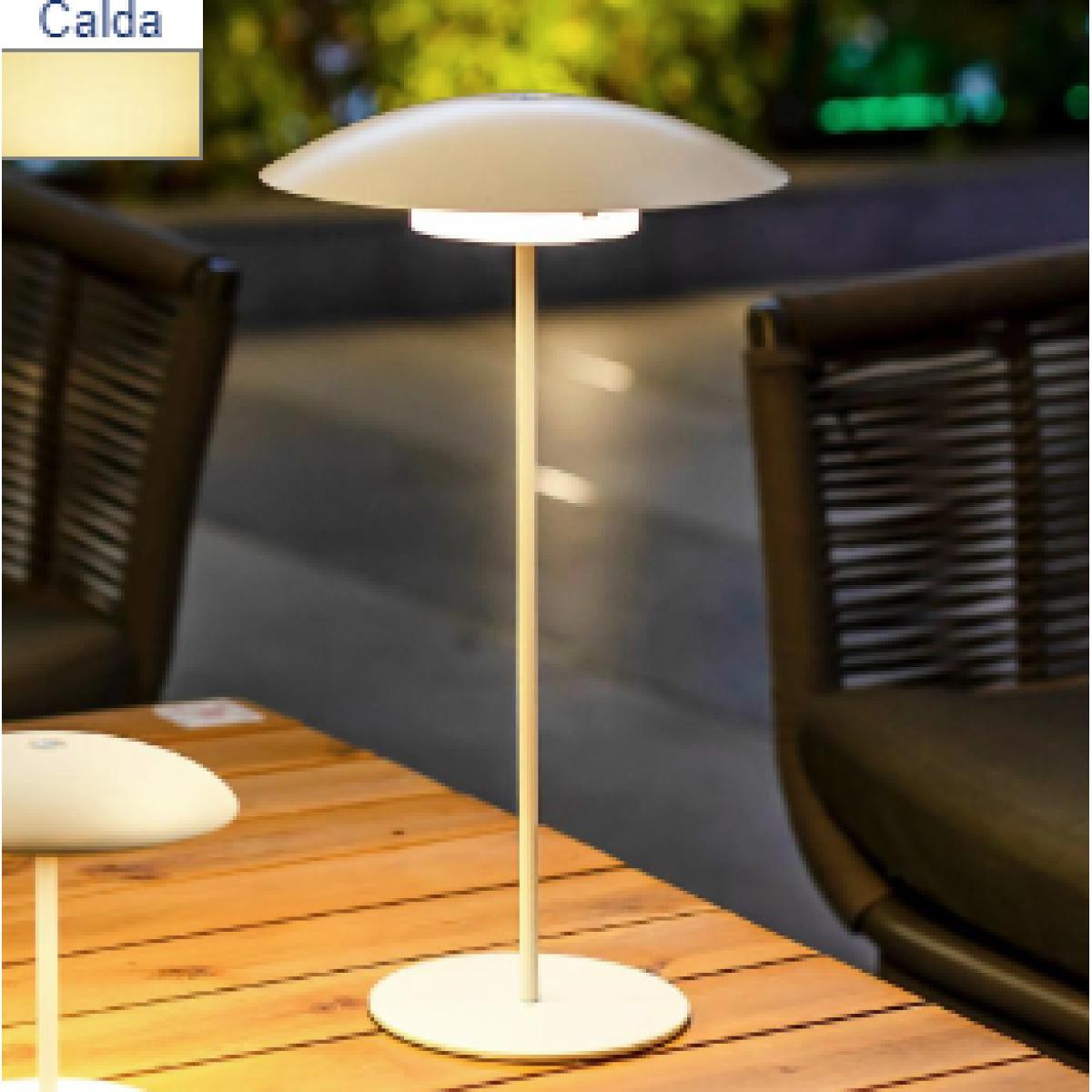 Lumetto Sardinia 40 lampada 3000k 700lm bianco ricaricabile ip44