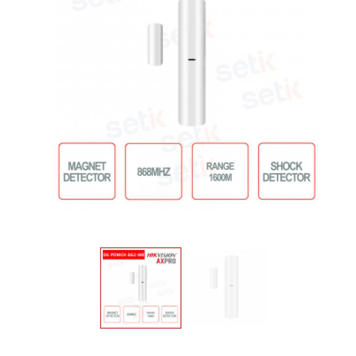 HIKVISION AXPRO MAGNETE WIRELESS 1600M 868MHZ