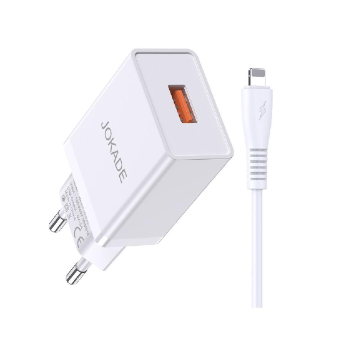 Caricabatterie USB Lightning ricarica rapida 5V/5A JB022