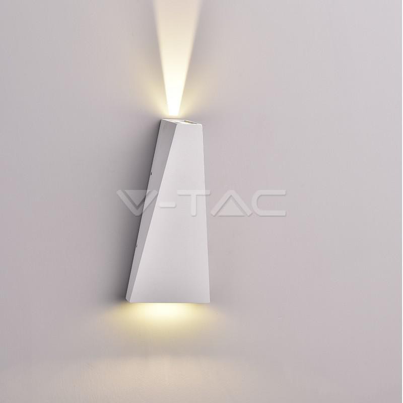 6W LED WALL LIGHT CORPO BIANCO IP65 3000K                                                                               