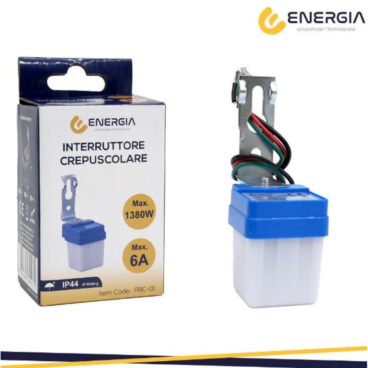 ENERGIA Sensore crepuscolare max 1380w ip44
