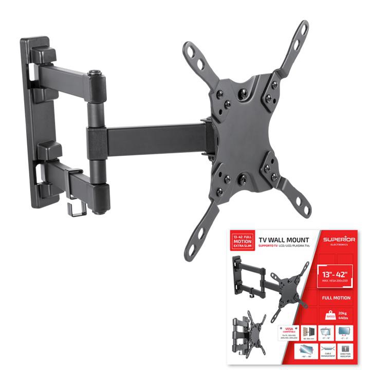 Staffa 13-42 full motion extra slim - tv wall mount superior