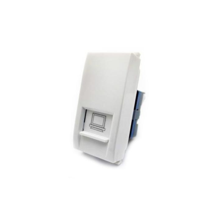 V-TAC Connettore di rete rj45 (presa internet) 627b/vmr-pln bianco