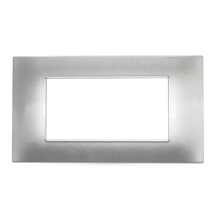 Mapam Placca 6004-09 4p silver/vmr-pln tecnopolimero - conf. 12 pz, prezzo cadauno