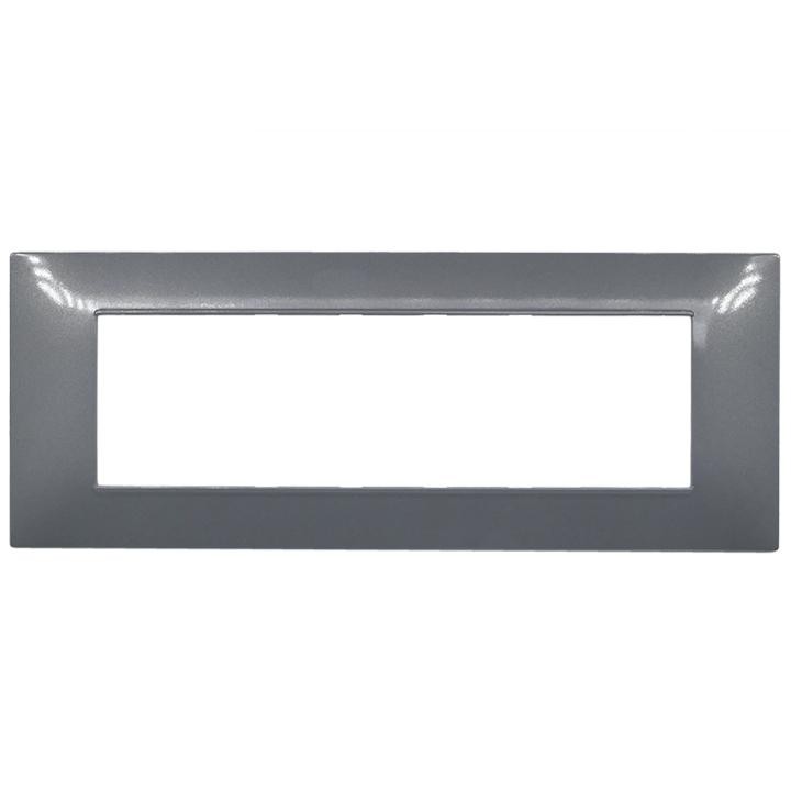 Placca 6007-08 7p grigio scuro vmr-pln
