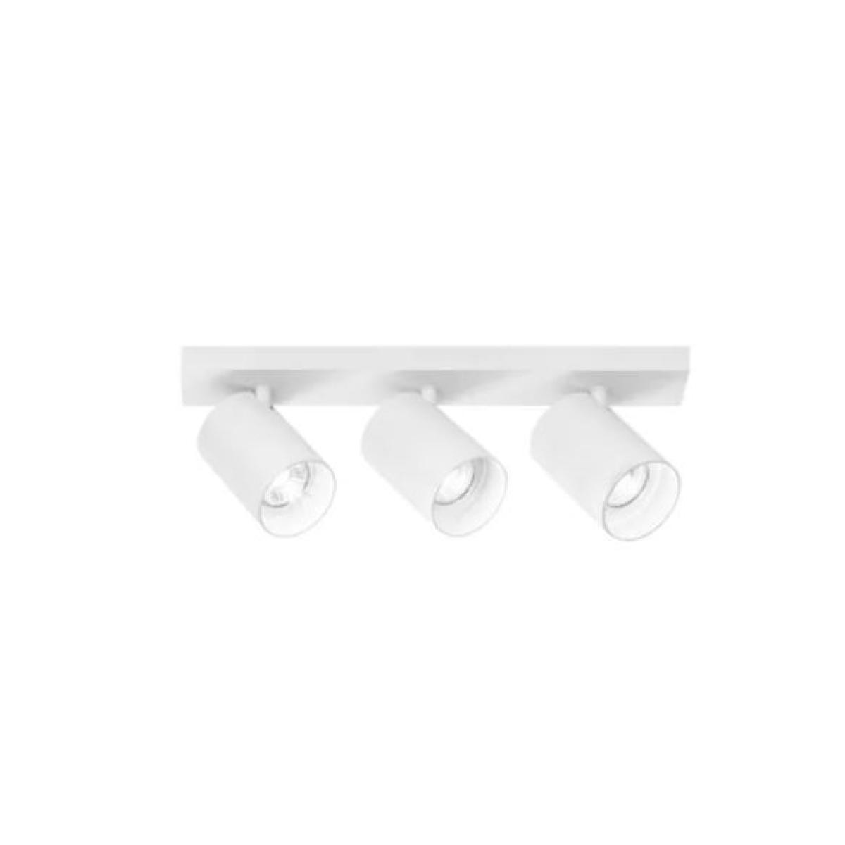 ISYLUCE LAMPADA DA PARETE/SOFFITTO SIMPLIE NG ORIENTABILE ALLUMINIO BIANCO 390X125 3XGU10