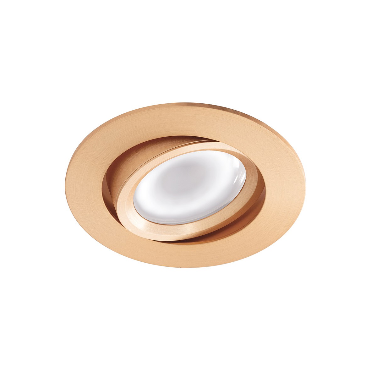 GEA LUCE FARETTO INCASSO ORO BASCULANTE SENZA LAMP.