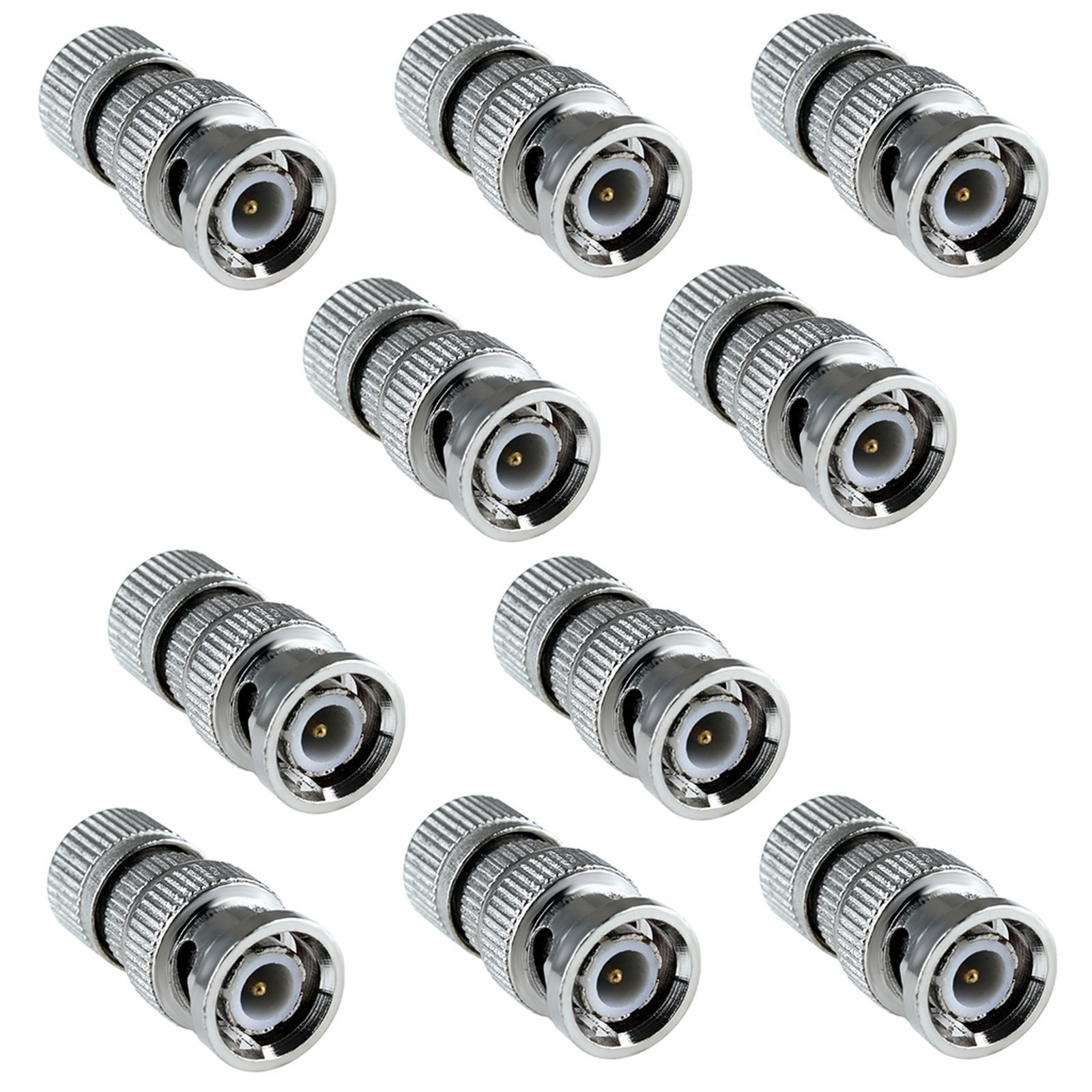10 Adattatore Connettore BNC Videosorveglianza Cavo Coassiale RG59 10 Adattatore Connettore BNC Videosorveglianza Cavo Coassiale RG59