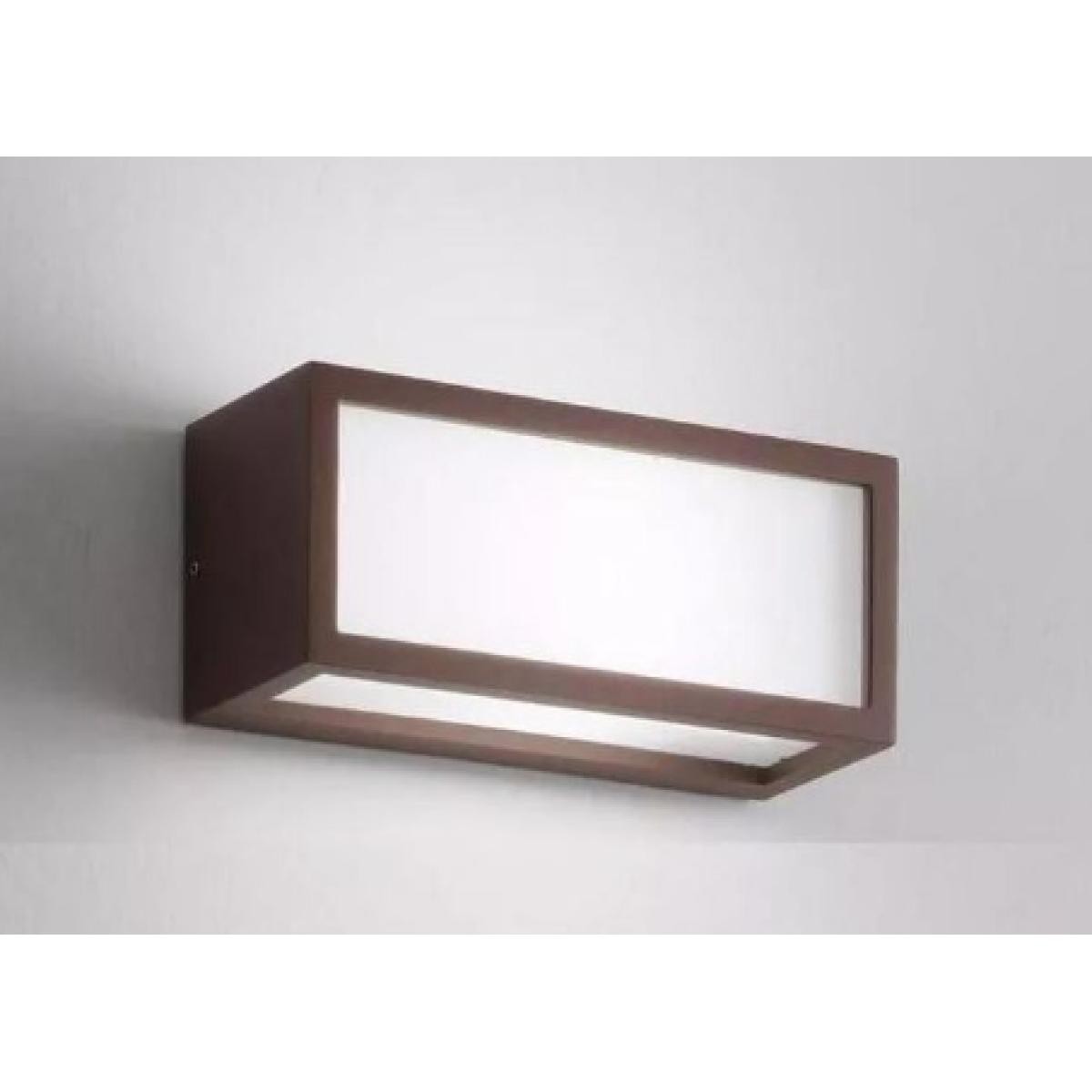 ISYLUCE APPLIQUE DECO' GRANDE IP54 2XE27 MM370X110X100 CORTEN