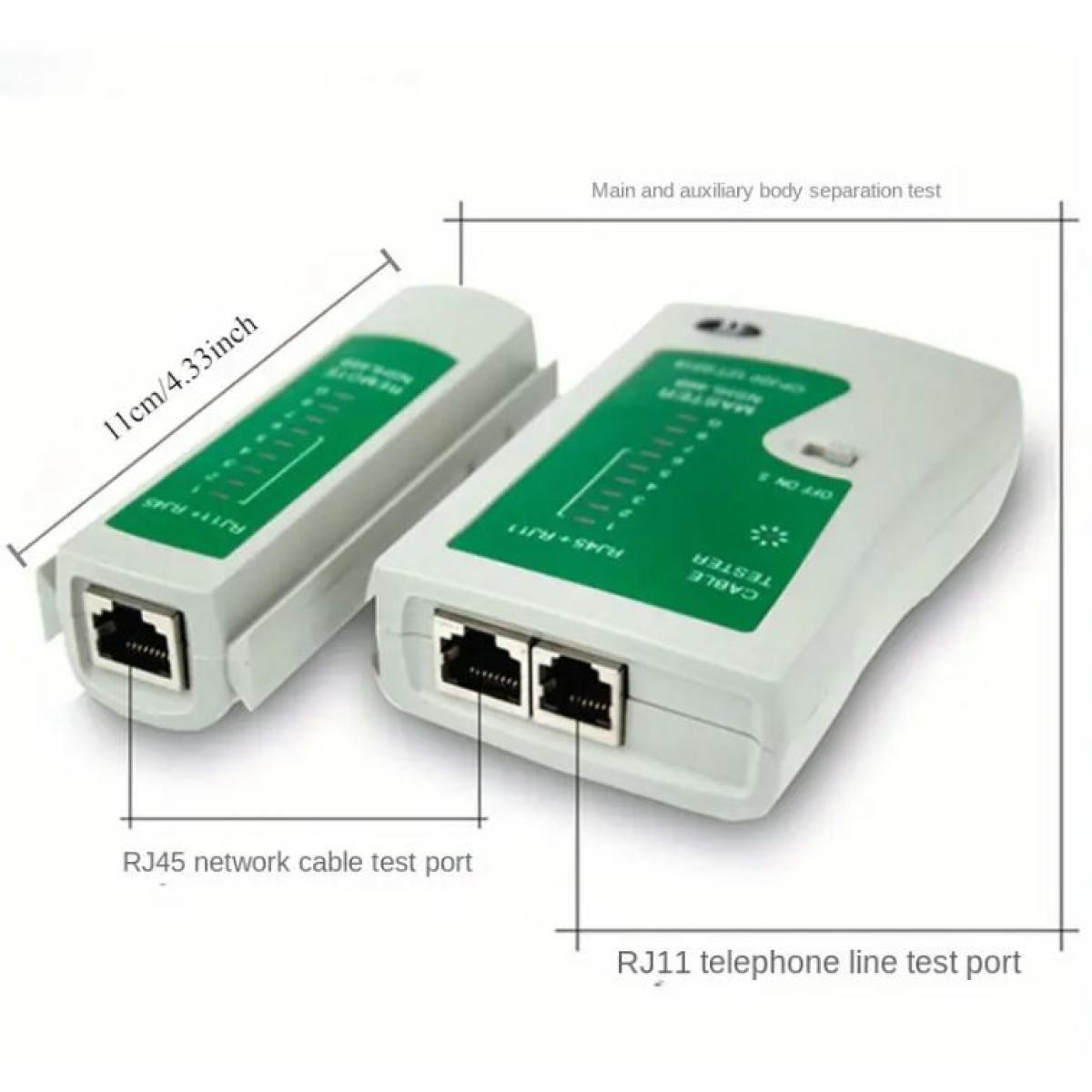 Tester di rete RJ45 E RJ11 multifunzionale per linee telefoniche