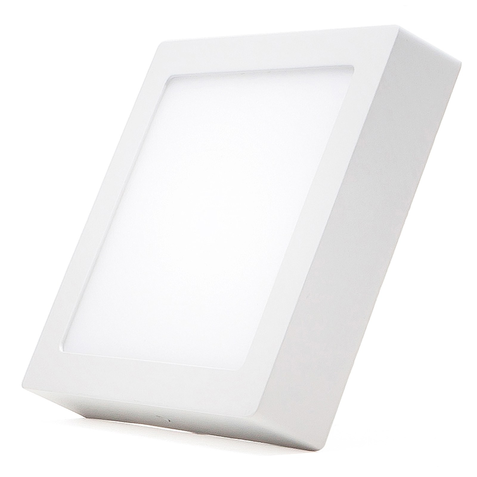 Plafoniera Pannello Led Luce Bianca Fredda 12 WATT Quadrato No Incasso Aiply