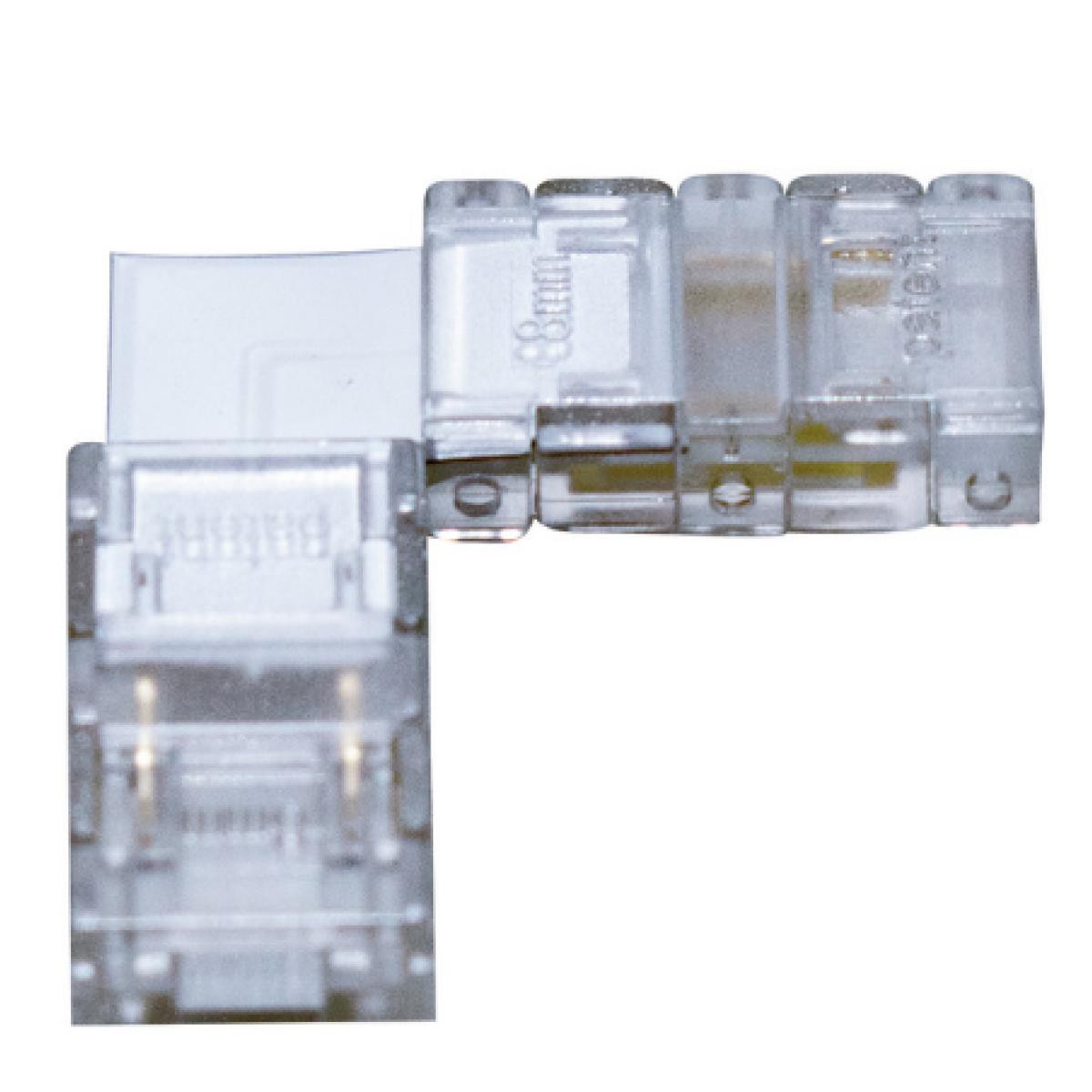 life Giunto corto ad L ad innesto rapido, per strisce LED PCB 8mm con piazzole di saldatura larghe 