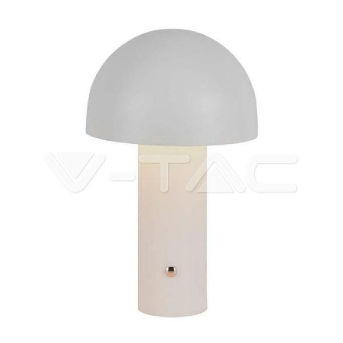 V-RAC Led lampada da tavolo 1800mah batteria 150x250 3in1 corpo bianco