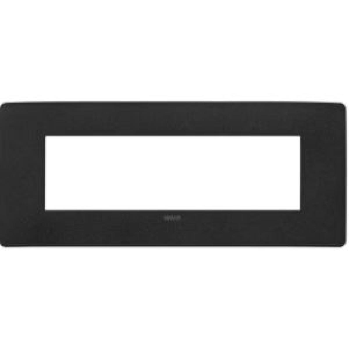 VIMAR SPA - VIW14657U.19 Placca Plana Up 7M nero matt