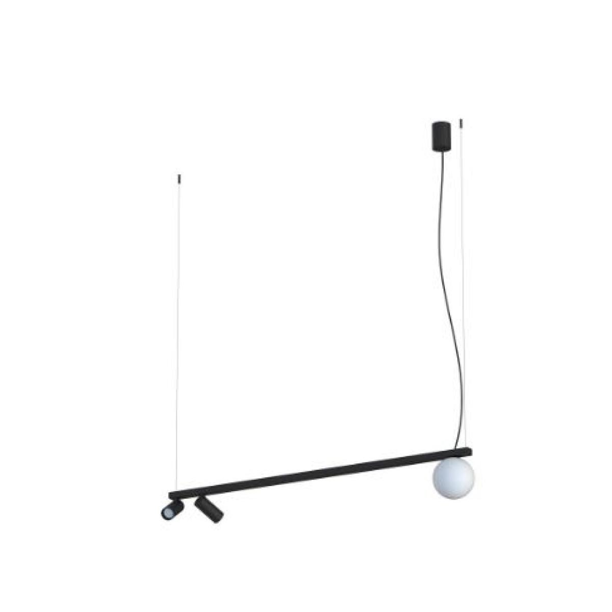 NOWODVORSKI SOSPENSIONE FOURTY III ZWIS BLACK 2XGU10 1XG9 ONLY LED NERO 11447