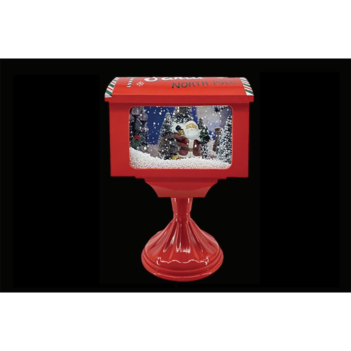 CASSETTA POSTALE C/LED+MU+NEVE M3 27X20X41 ROSSO