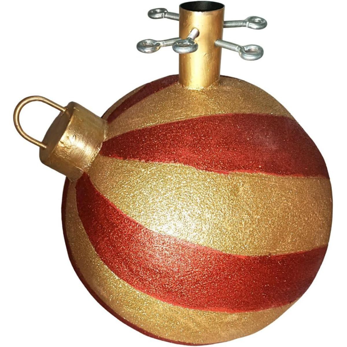 BASE ALBERO SFERA 31X30X34CM M.30A ROSSO/ORO