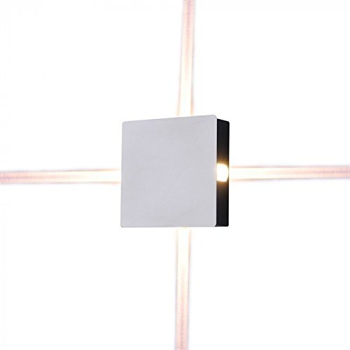 Lampada Applique da Muro Parete Led Quadrata Luce Naturale 4000 K Illuminazione