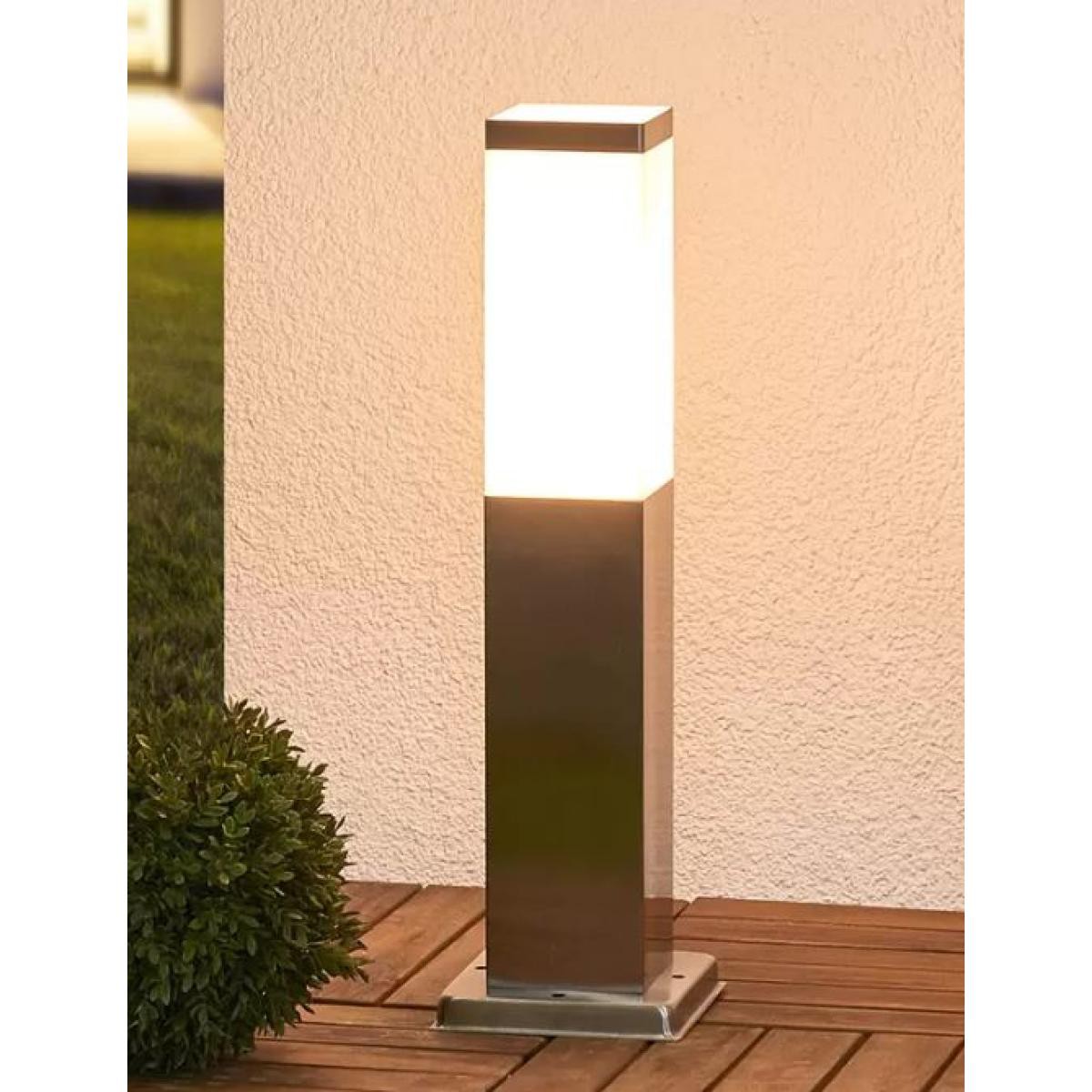 ISYLUCE LAMPADA DA TERRA PALUX QUADRA PICCOLA CORTEN 80X80X400MM 7W IP54