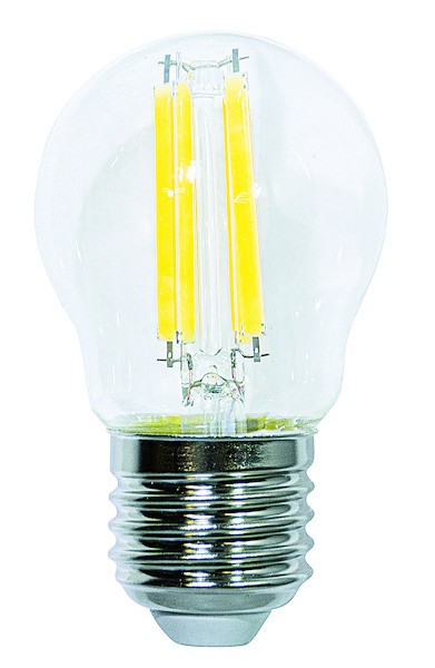 LAMPADA LED G45 serie Filament Trasparente, E27, 6.5W, FA320