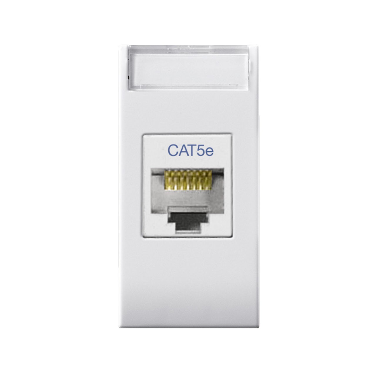 AVE Presa RJ45 CAT5E UTP non schermata Domus S44 colore RAL 9010 finitura lucida 1 Mod.