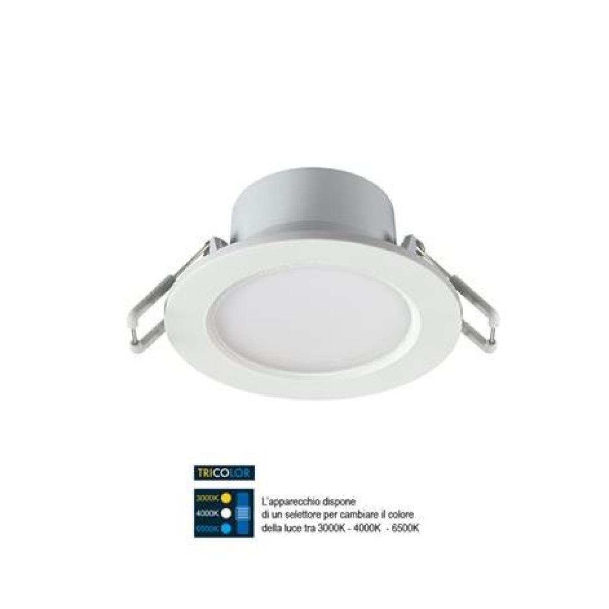 POLIPLAST LED FARETTO 10W 1100LM TRICOLOR IP65 ELISA TRICOLOR