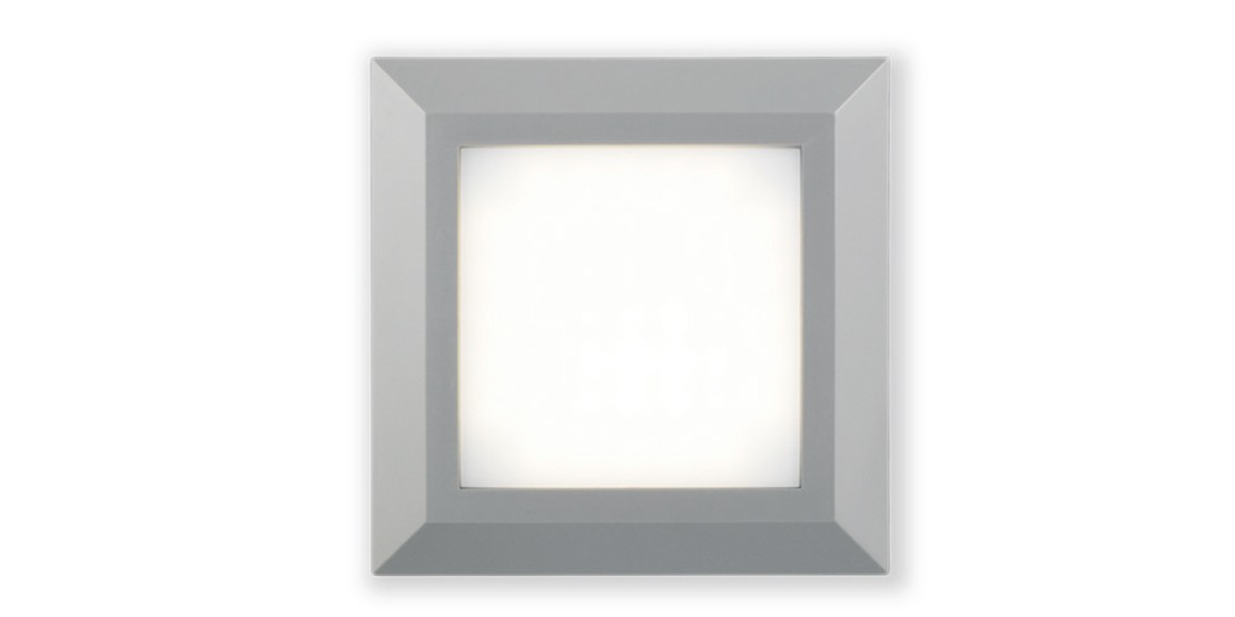 LAMPADA DA ESTERNO PAN a parete 4.5W 3000K grigio IP65 SMOKE