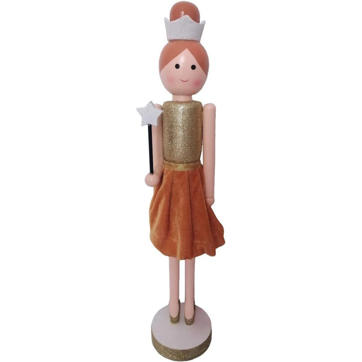 BAMBOLINA M.B3 ORO 18 cm con Corona Bianca