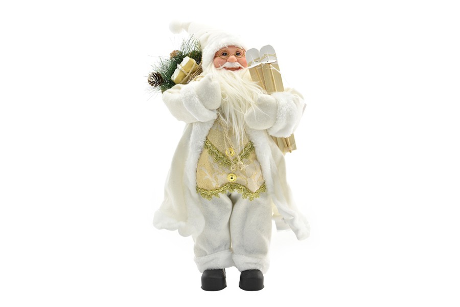Babbo Natale Panna 80 cm con Sci