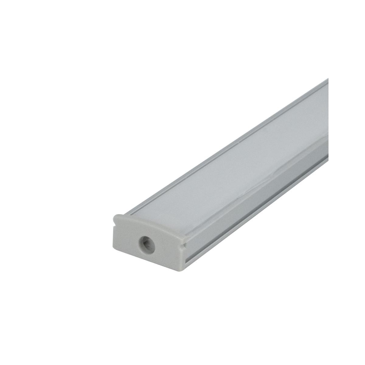IPERLUX LED PROFILO ALLUMINIO SILVER COVER OPALE