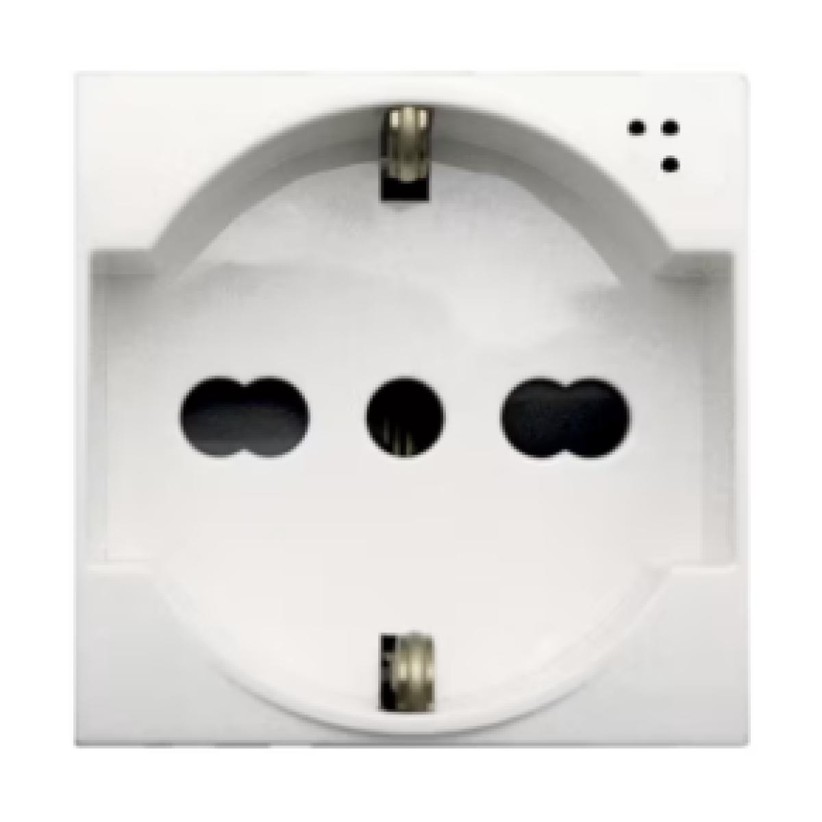 AVE - AVE446090/15TS PRESA SCHUKOBIPASSO 10/16A WHITEK2M