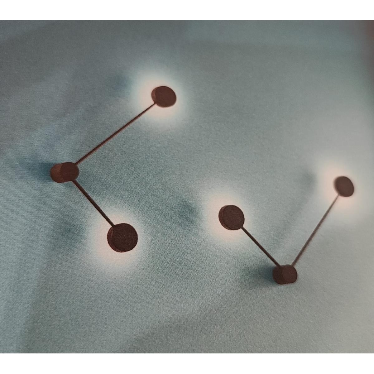 ISYLUCE LAMPADA DA PARETE NERO SOFFITTO ECLIPSIA DX G53 325X520X64MM 2X53
