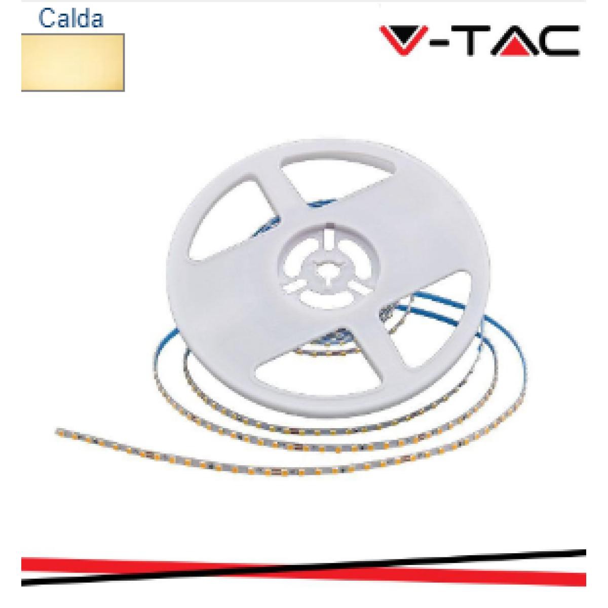 V-TAC Led striscia smd2835 128led 24v ip20 3000k 