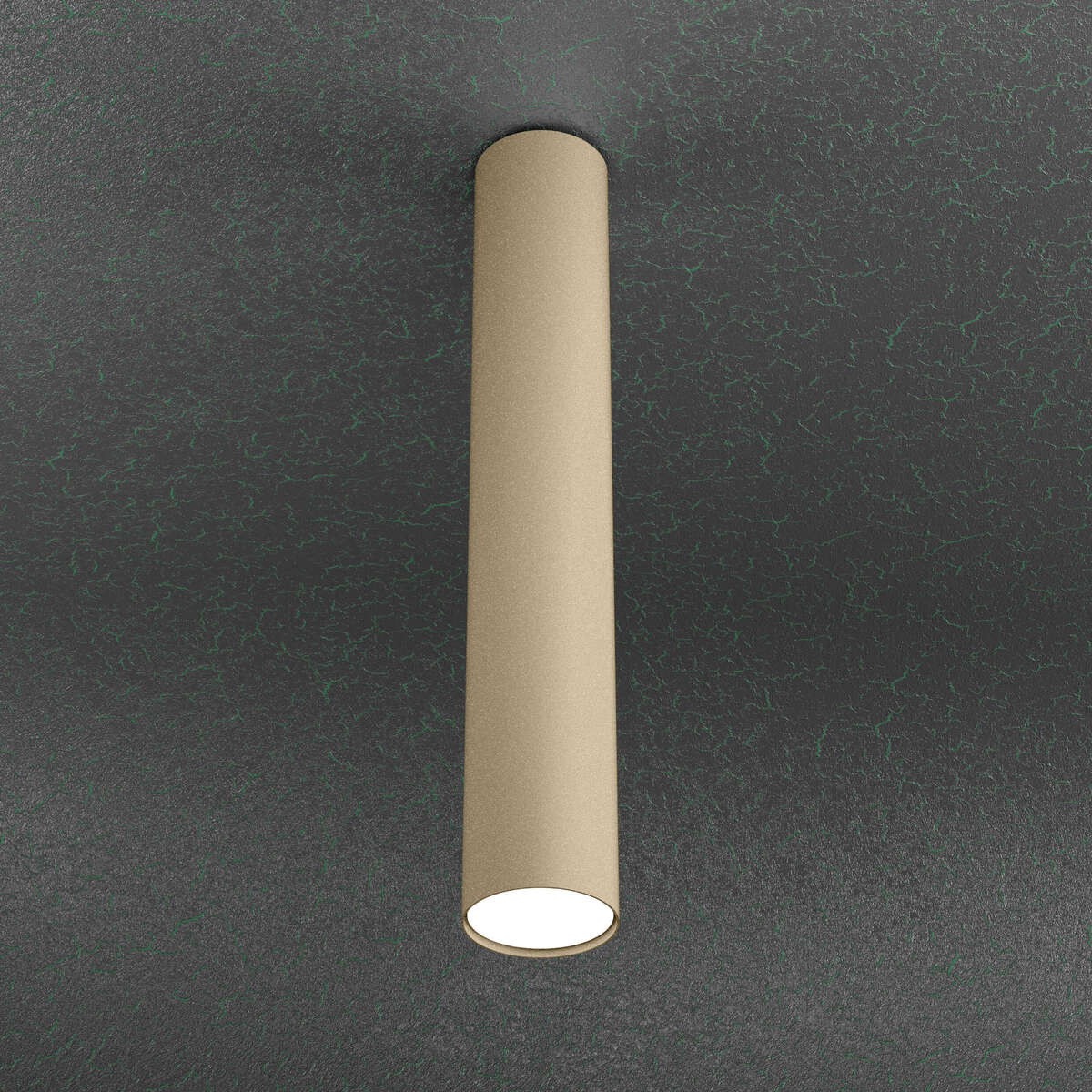 CLOUD PLAFONIERA TUBO H.50 1 LUCE SABBIA