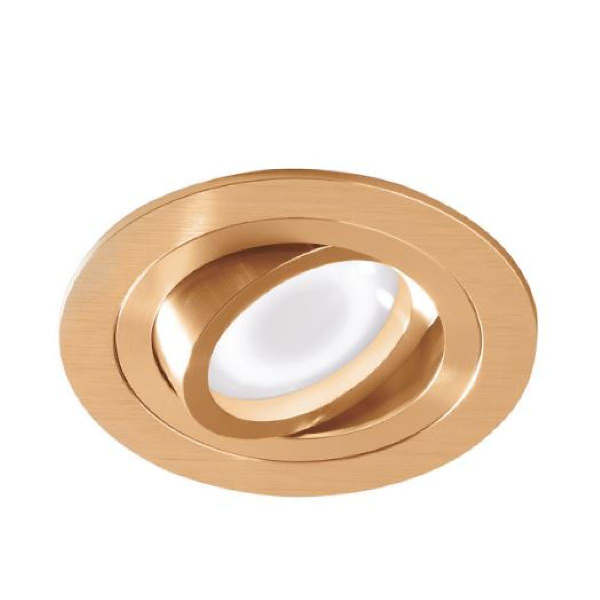 GEA LED Faretto da incasso orientabile. Struttura in alluminio. Finitura in oro spazzolato