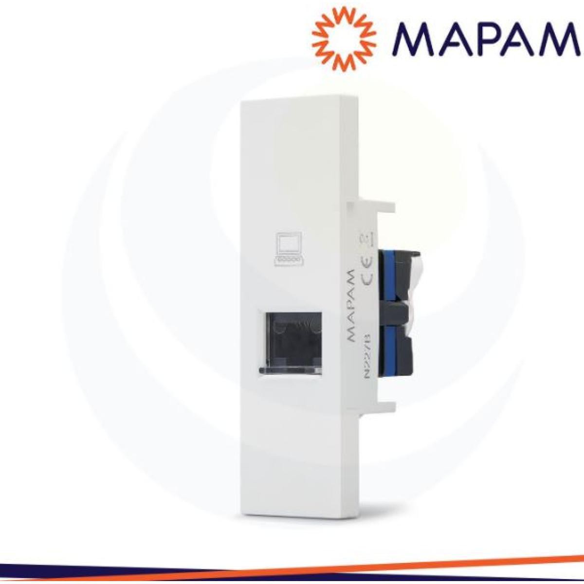 MAPAM LIVING NOW Presa dati rj45 zen bianco