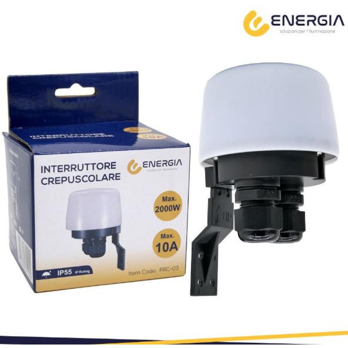 ENRGIA Sensore crepuscolare max 2000w ip55