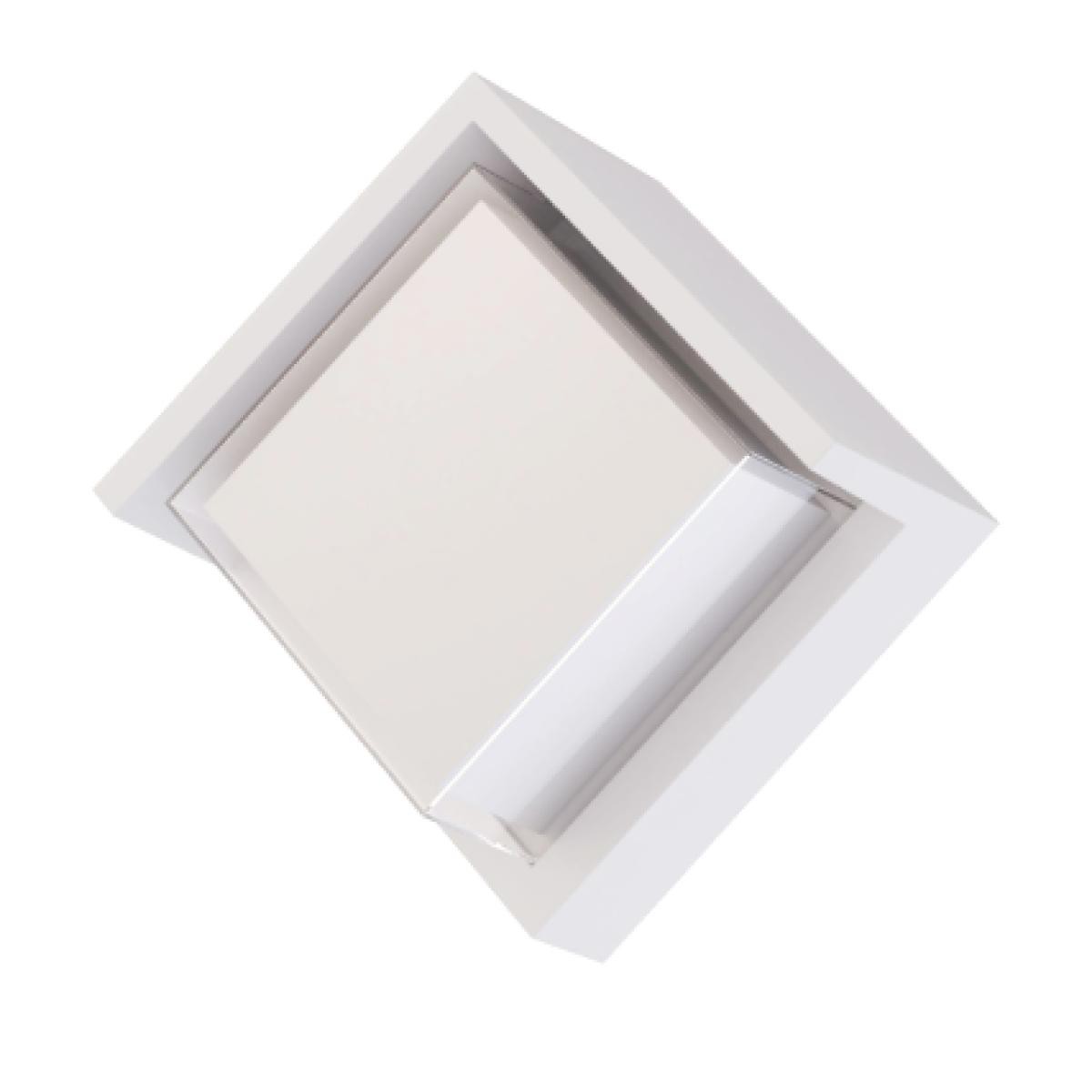 IPERLUX LED APPLIQUE ROMBOIDALE BIANCA IP65 3CCT 15W 1500LM