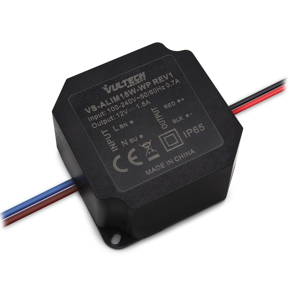 Alimentatore 12V 1,5A IP65 Waterproof