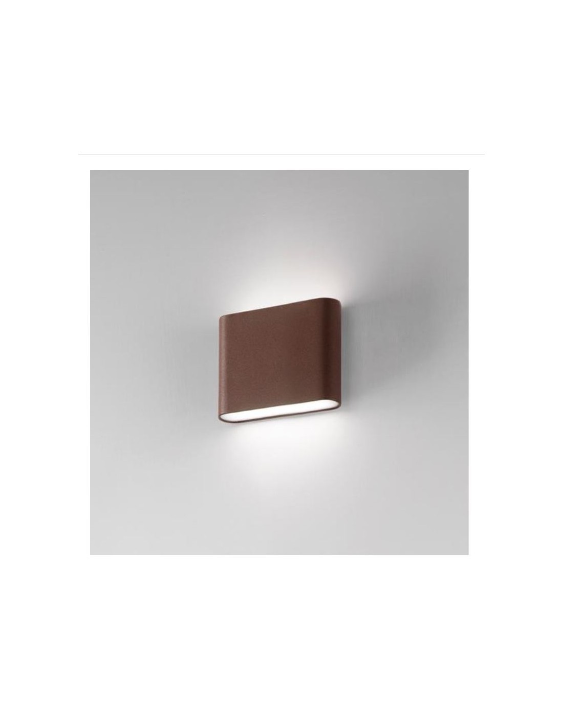 Applique Da Esterno Wallet 115 mm LED 3+3W IP54 Corten Isyluce