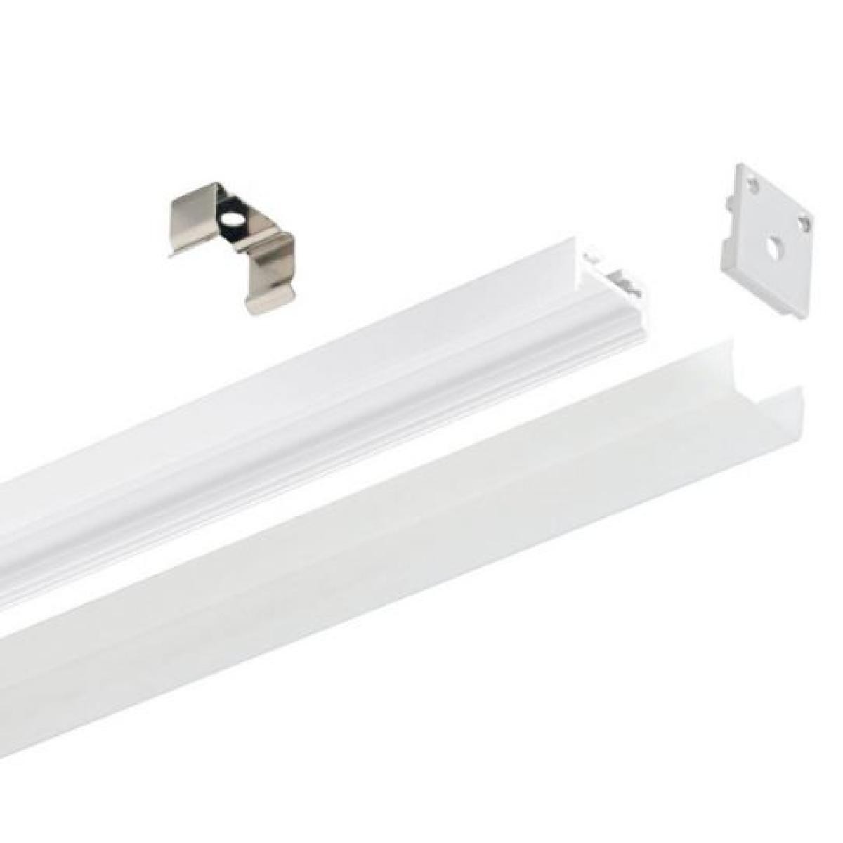 GEA LED Profilo in alluminio estruso sezionabile per installazione a plafone su mobili, parete o soffitto