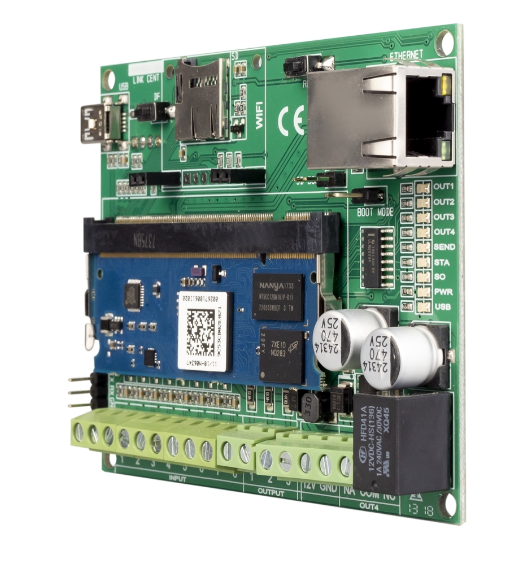 Modulo IP 10/100 M-VIP Ad Innesto Per Controllo Remoto E Videoverifica E Acquisizione IP Camera ONVIF
