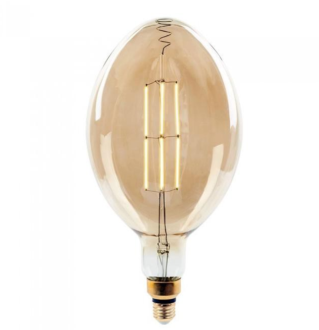 LED LAMPADINA 8W STRAIGHT FILAMENTO E27 BF180 AMBER DIMMABLE 2000K                                                      