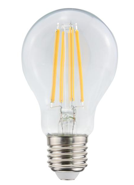 LAMPADA LED GOCCIA A60 serie Filament Trasp., E27, 11W,FA320°,3000K,220Vac,LM1521,RA 80, 60*108mm