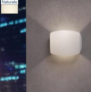 Lampada senza viti a vista Abram 150 bianco trasp led r7s4w 4000k