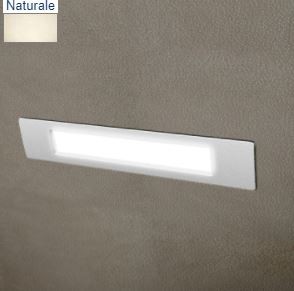 Lampada ad incasso a muro Nina 270 bianco opale led r7s 11w 4000k