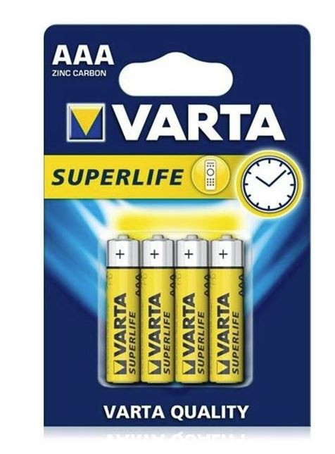 SUPERLIFE MINI STILO BLISTER 4PZ BATTERIE ZINCO VARTA ENERGY                                                            