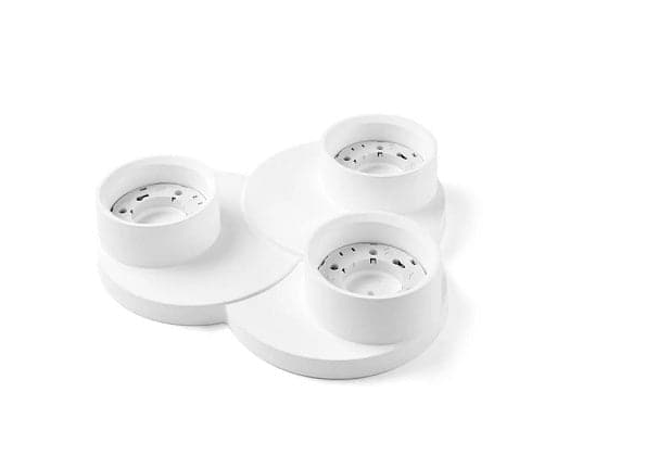 Sforzin illuminazione lampada a soffitto in gesso tre luci demetra T359