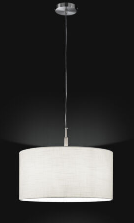 PERENZ SOSPENSIONE CROMO SPAZZO 50CM C/PARAL.IN TESSUTO 6168
