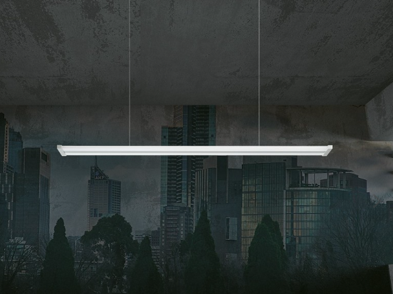 Line Sospensione LED bianco lineare dimmerabile dinamica con telecomando